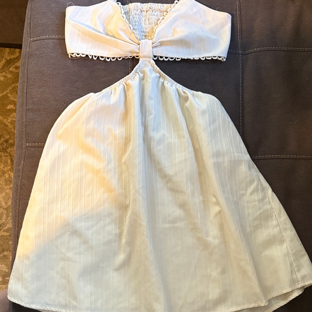 SHEIN White Strapless Dress